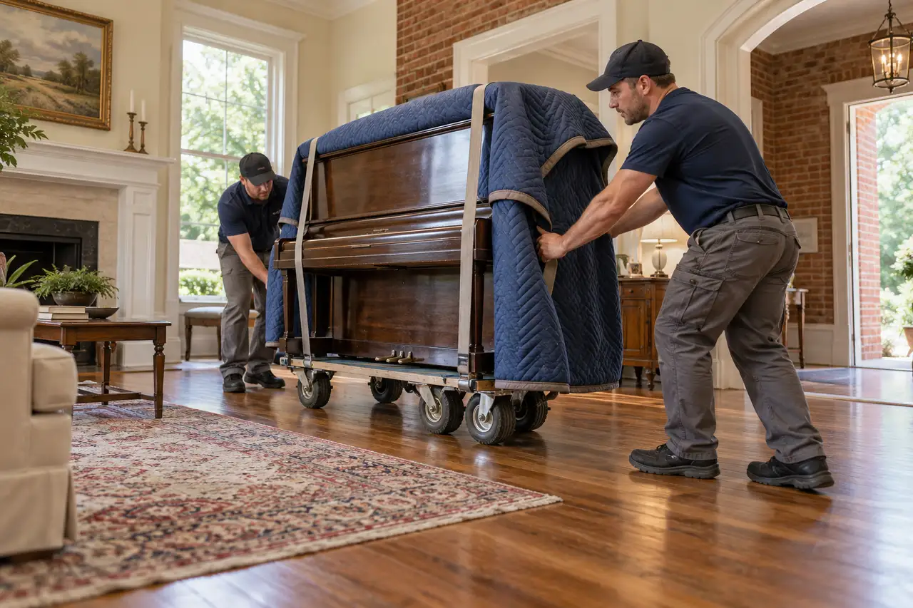 Learning How to Move a Piano Downstairs — Nashville, TN 37013 Learning How to Move a Piano Downstairs — Nashville, TN 37013