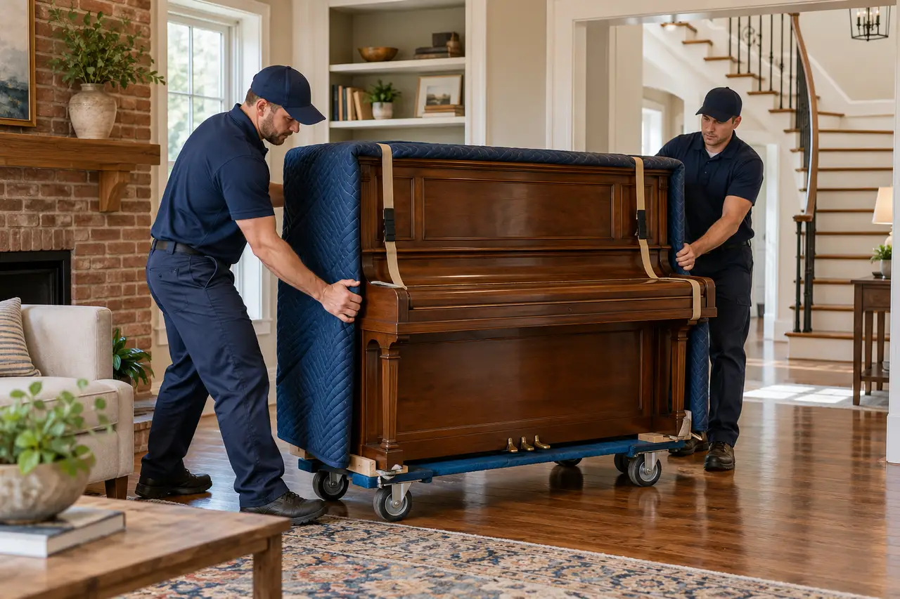 Learning How to Move a Piano Downstairs — Nashville, TN 37013 Learning How to Move a Piano Downstairs — Nashville, TN 37013